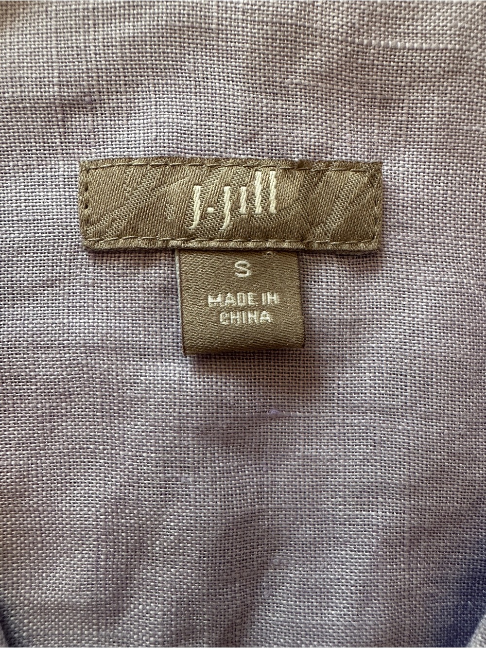 J. Jill Lavender Linen-Blend Tunic dress - Picture 2 of 6